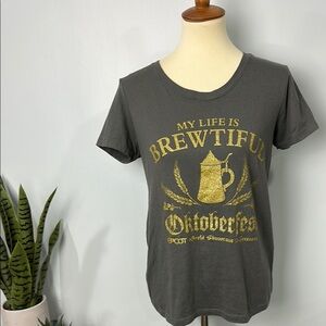 ❄️ Disney Epcot World Showcase Germany Ocktoberfest LIFE IS BREWTIFUL Top Size L